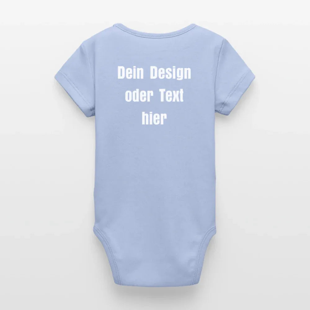 Stanley/Stella Baby Bio Kurzarm-Body - personalisierbar - Sky
