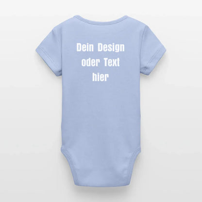 Stanley/Stella Baby Bio Kurzarm-Body - personalisierbar - Sky