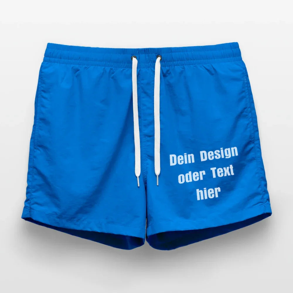 Badeshorts - personalisierbare Vorder- und Rückseite - Cobalt blue