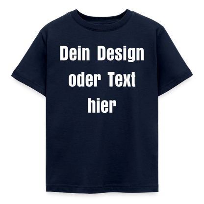 Kinder T-Shirt - personalisierbare Vorder- und Rückseite - Navy