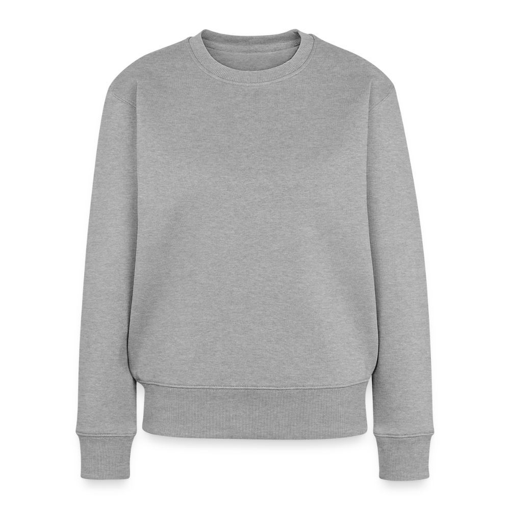 Frauen Premium Pullover - personalisierbar - Grau meliert
