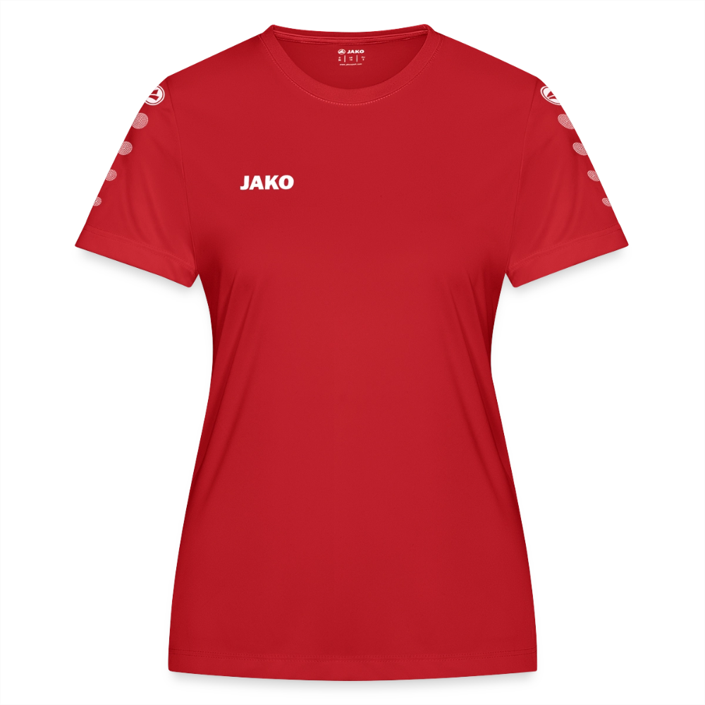 JAKO Frauen Trikot Team - personalisierbare Vorder- und Rückseite - Rot