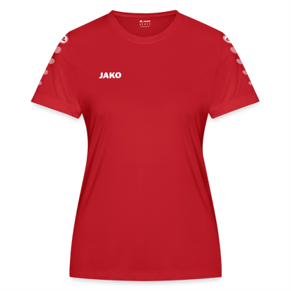 JAKO Frauen Trikot Team - personalisierbare Vorder- und Rückseite - Rot