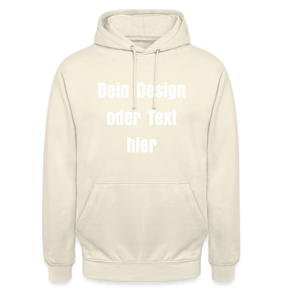 Unisex Hoodie - personalisierbare Vorder- und Rückseite - Vanille-Milchshake