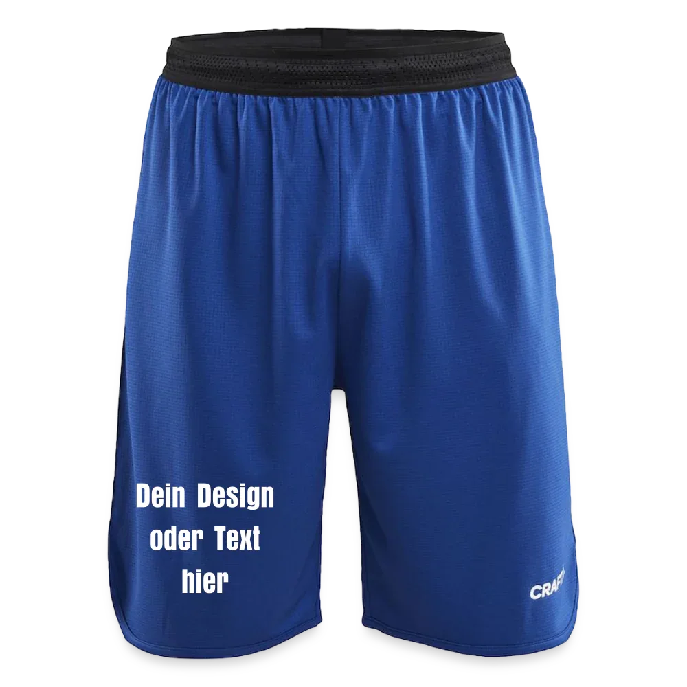 CRAFT Progress Männer Basketballshorts - personalisierbar - Royalblau