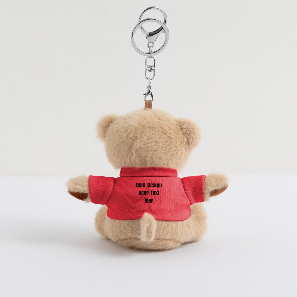 Kuscheltier Schlüsselanhänger - personalisierbar - Rot