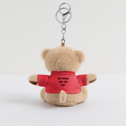 Kuscheltier Schlüsselanhänger - personalisierbar - Rot
