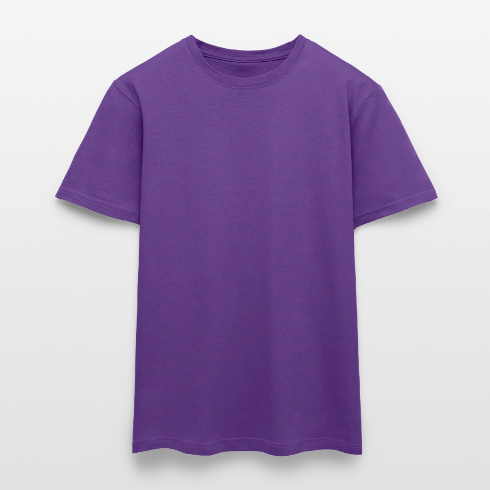 Männer T-Shirt - personalisierbare Vorder- und Rückseite - Lila