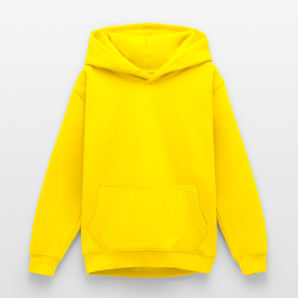 Teenager Hoodie - personalisierbare Vorder- und Rückseite - Gelb