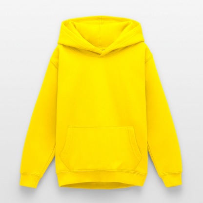 Teenager Hoodie - personalisierbare Vorder- und Rückseite - Gelb