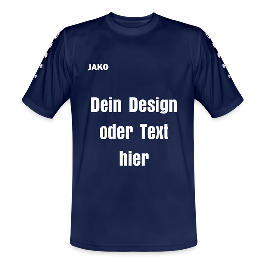 JAKO Männer Trikot Team - personalisierbare Vorder- und Rückseite - Marine