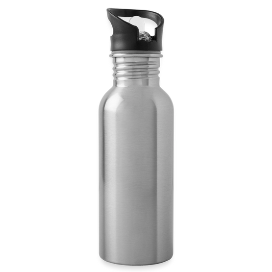 Trinkflasche Edelstahl 600 ml - personalisierbar - Lightsilver