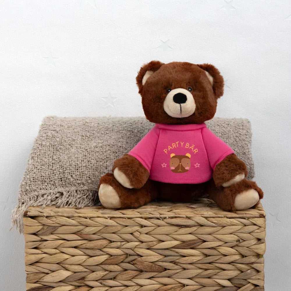 MiniFeet® RecycelBär® Braun - personalisierbar - Pink