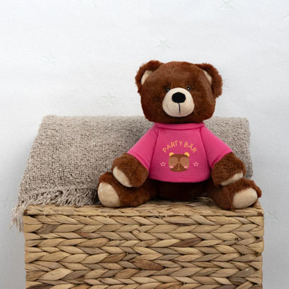 MiniFeet® RecycelBär® Braun - personalisierbar - Pink