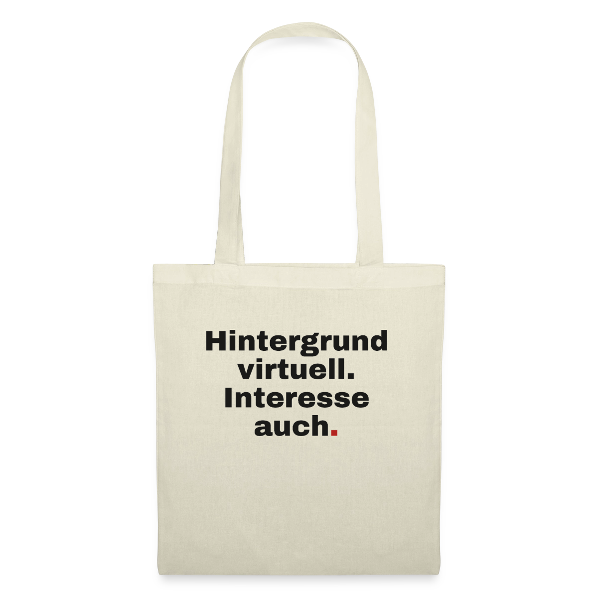 Hintergrund virtuell Stoffbeutel, Farbe Natur