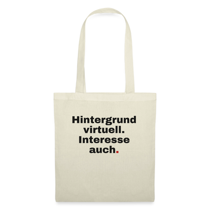 Hintergrund virtuell Stoffbeutel, Farbe Natur