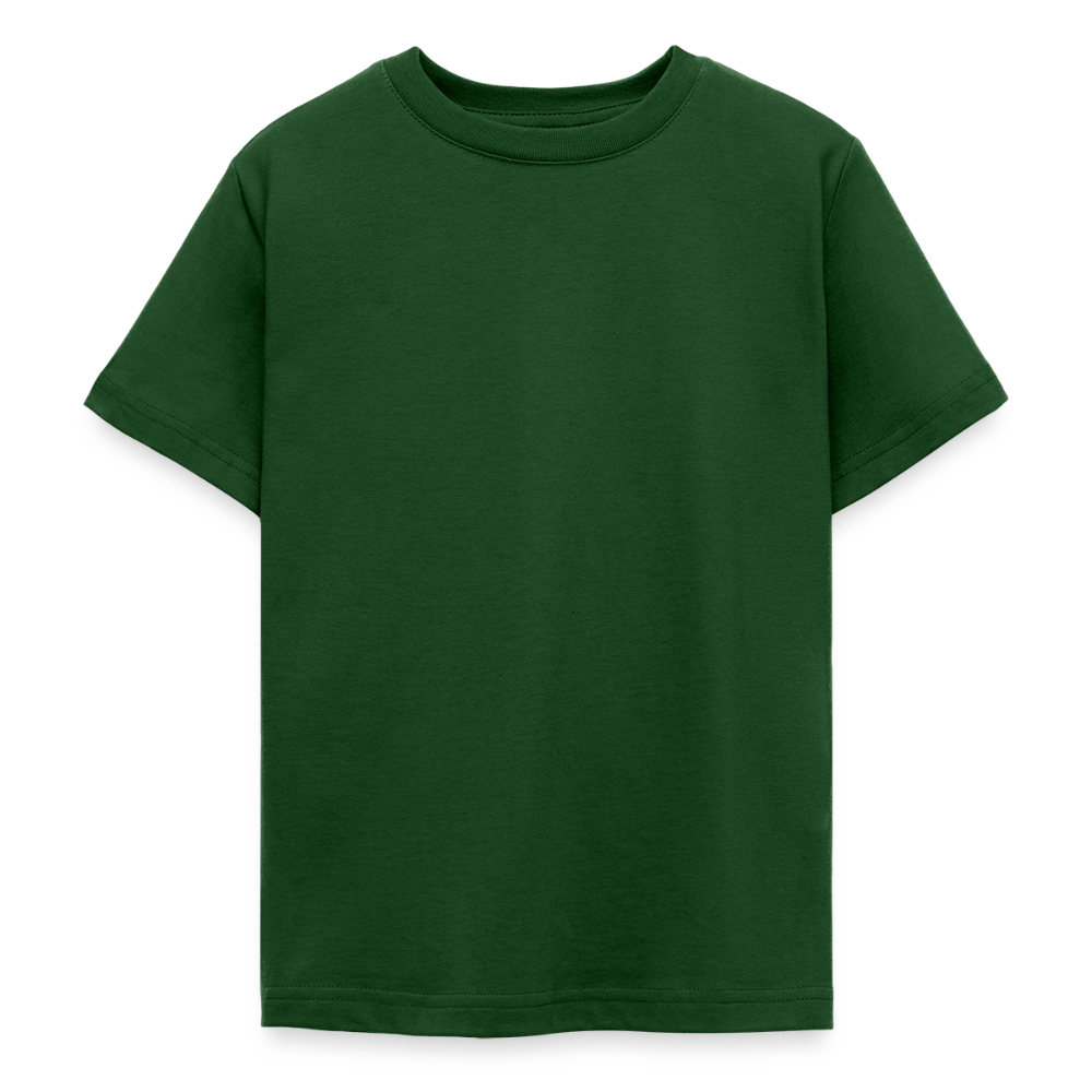 Teenager T-Shirt - personalisierbare Vorder- und Rückseite - Forstgrün 