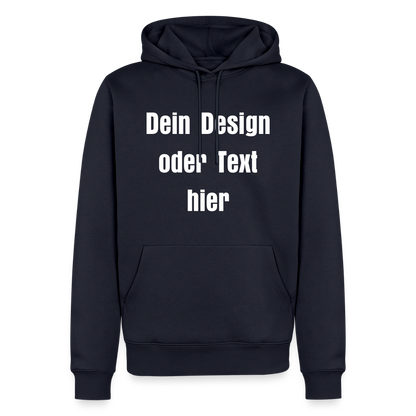 Männer Premium Hoodie - personalisierbare Vorder- und Rückseite - Navy