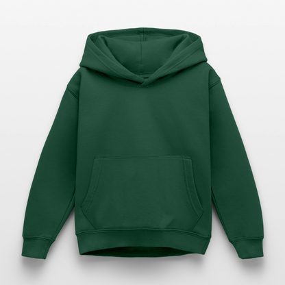 Kinder Hoodie - personalisierbare Vorder- und Rückseite - Flaschengrün