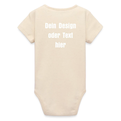 Stanley/Stella Baby Bio Kurzarm-Body - personalisierbar - Natur
