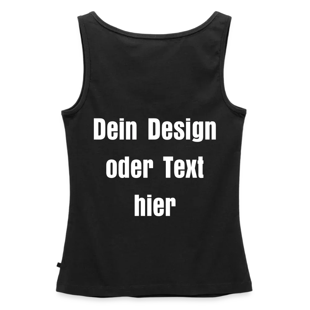 Frauen Premium Tank Top - personalisierbar - Schwarz