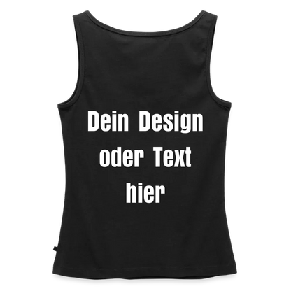 Frauen Premium Tank Top - personalisierbar - Schwarz