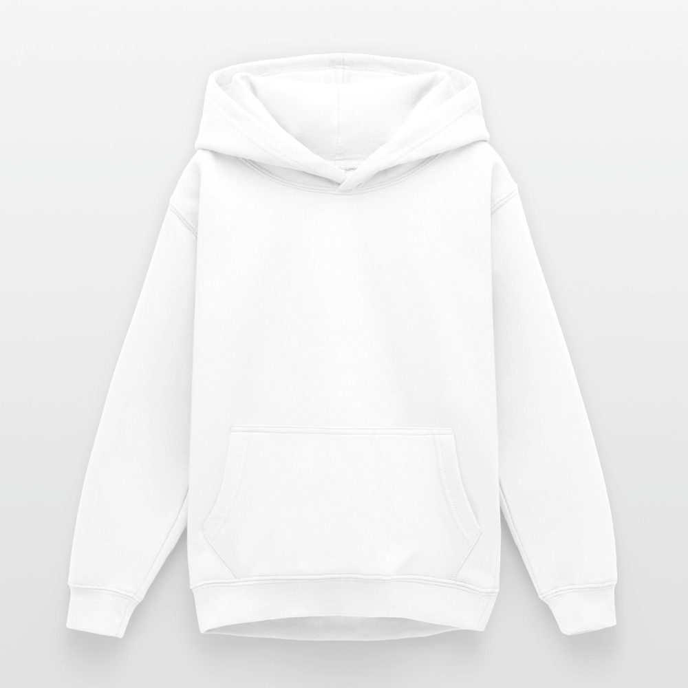 Teenager Hoodie - personalisierbare Vorder- und Rückseite - Weiß