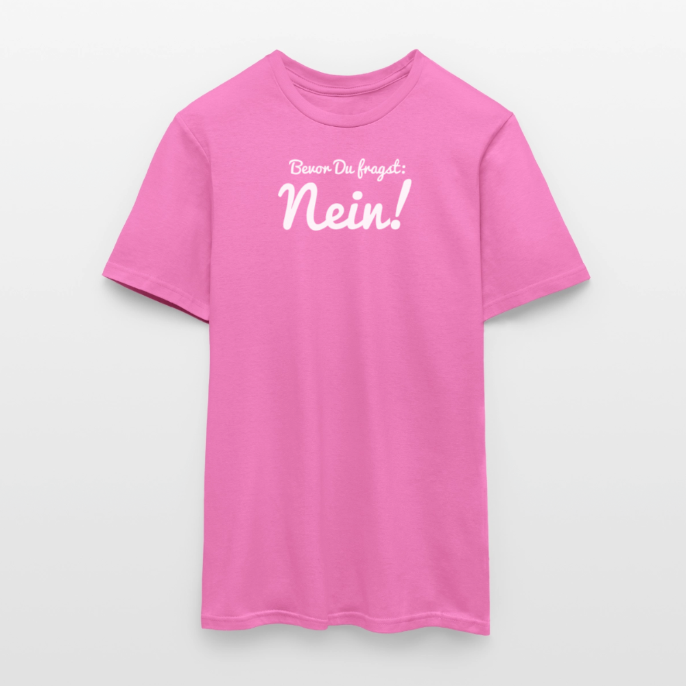 "Nein" Motiv-T-Shirt für Männer - Pink