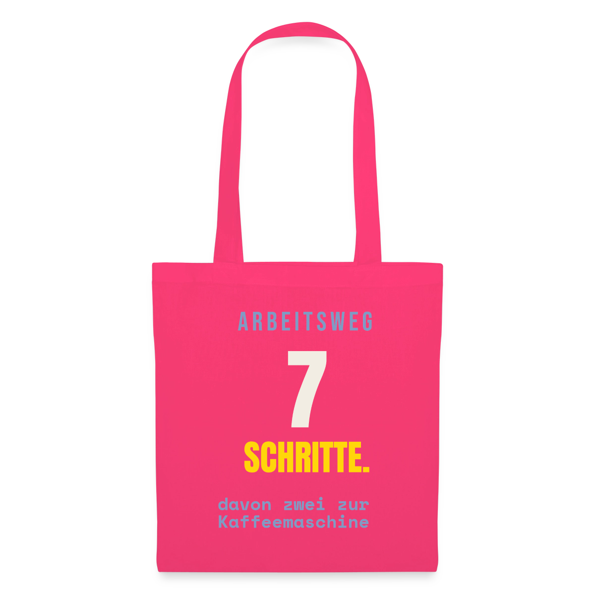 Arbeitsweg: sieben Schritte Stoffbeutel, Farbe Azalea