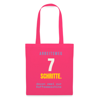 Arbeitsweg: sieben Schritte Stoffbeutel, Farbe Azalea
