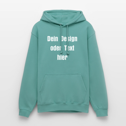 Unisex Hoodie - personalisierbare Vorder- und Rückseite - Pastelltürkis