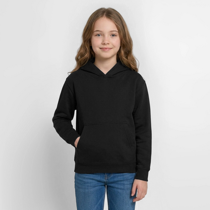 Teenager Hoodie - personalisierbare Vorder- und Rückseite - Schwarz