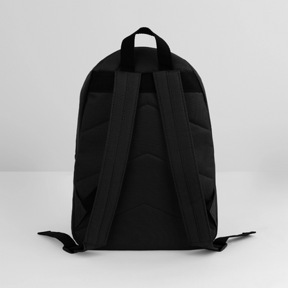 Klassischer Rucksack - personalisierbar - Schwarz