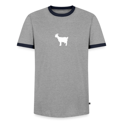 Männer T-Shirt "GOAT" - Grau/Navy 