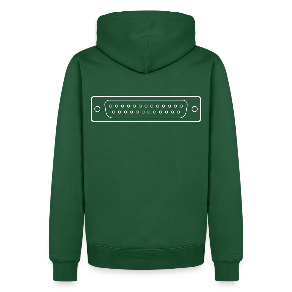 DB-25 LPT1 Retro Hoodie für Herren - Flaschengrün