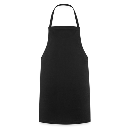 Kochschürze 100 % Baumwolle - personalisierbar - Schwarz