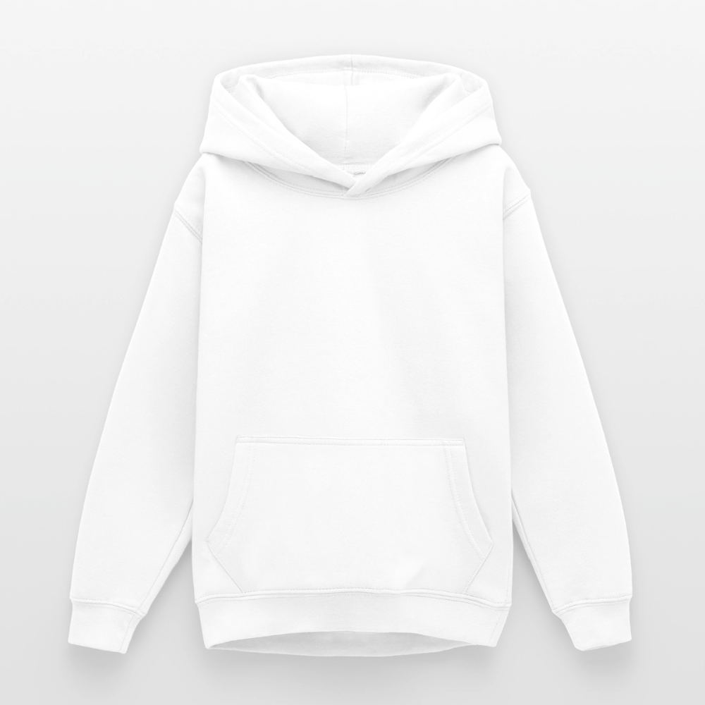 Teenager Hoodie - personalisierbare Vorder- und Rückseite - Weiß