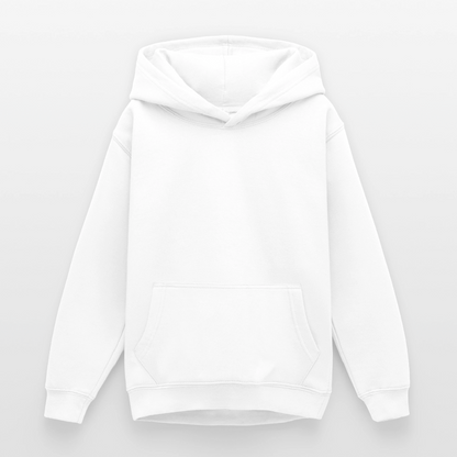 Teenager Hoodie - personalisierbare Vorder- und Rückseite - Weiß