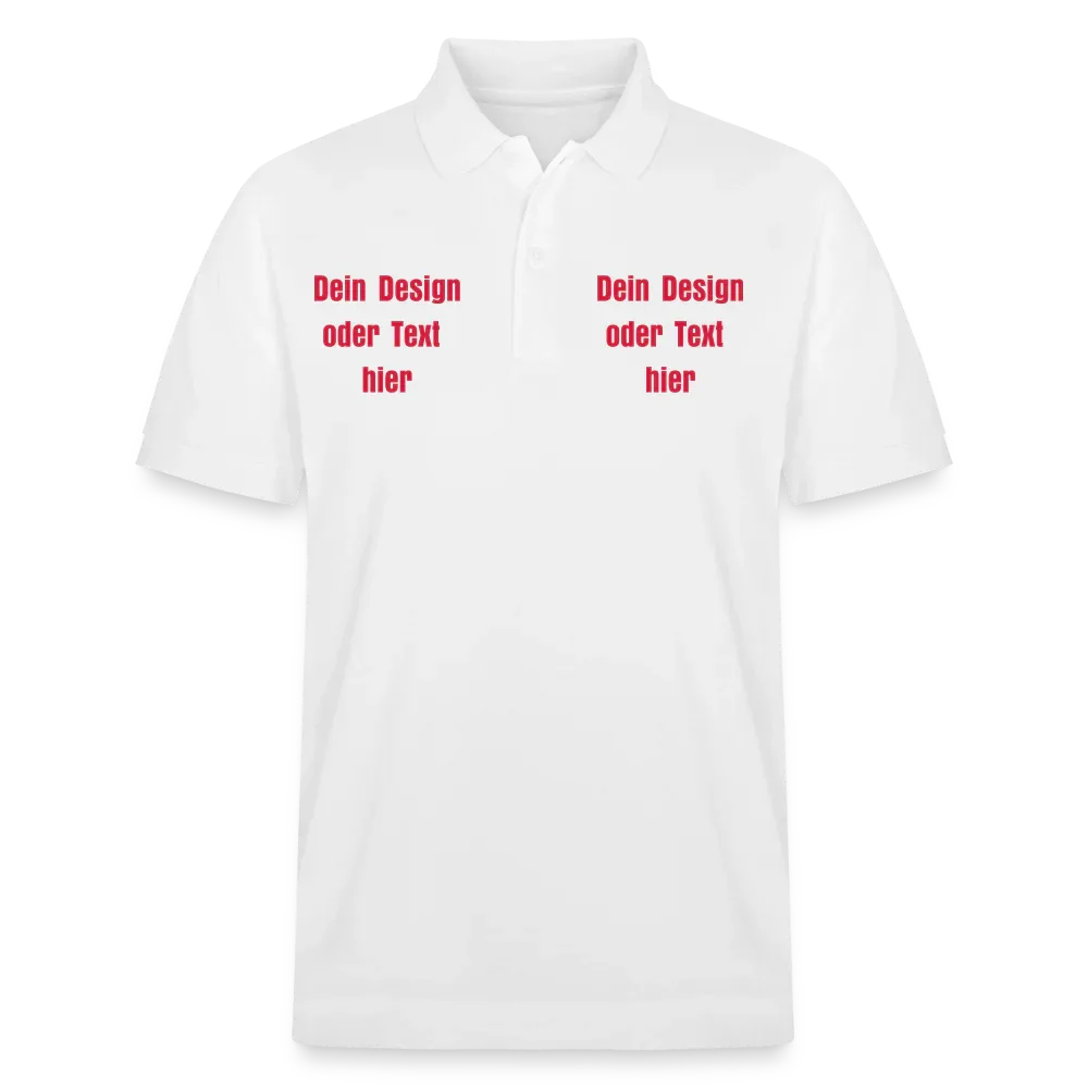 Stanley/Stella Unisex Bio-Poloshirt PREPSTER - personalisierbar - Weiß
