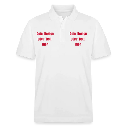 Stanley/Stella Unisex Bio-Poloshirt PREPSTER - personalisierbar - Weiß