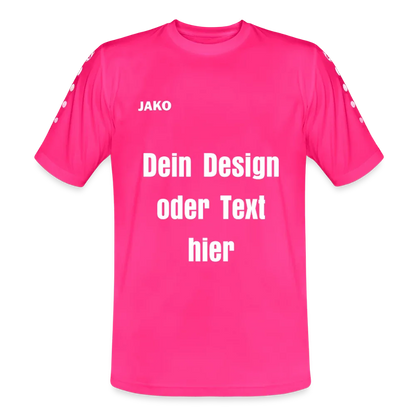 JAKO Männer Trikot Team - personalisierbare Vorder- und Rückseite - Pink