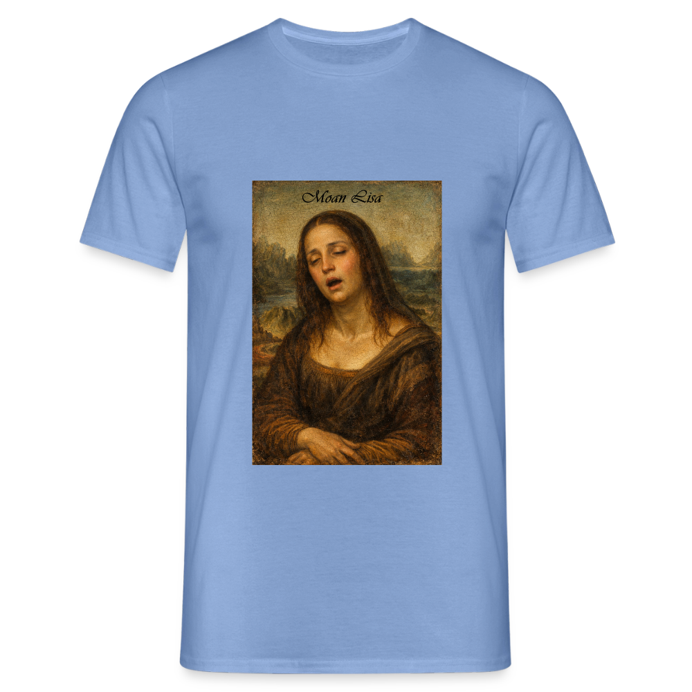 "Moan Lisa" Männer T-Shirt - Carolina Blue