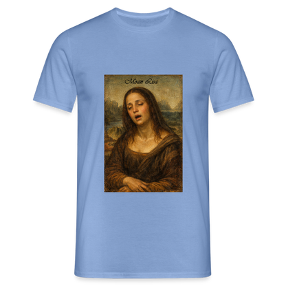 "Moan Lisa" Männer T-Shirt - Carolina Blue