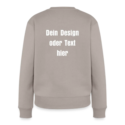 Frauen Premium Pullover - personalisierbar - Taupe