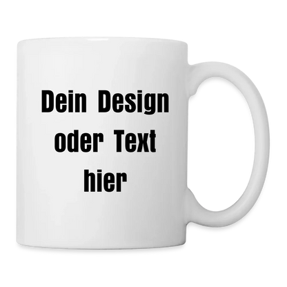 Keramiktasse 325 ml - personalisierbar - Weiß