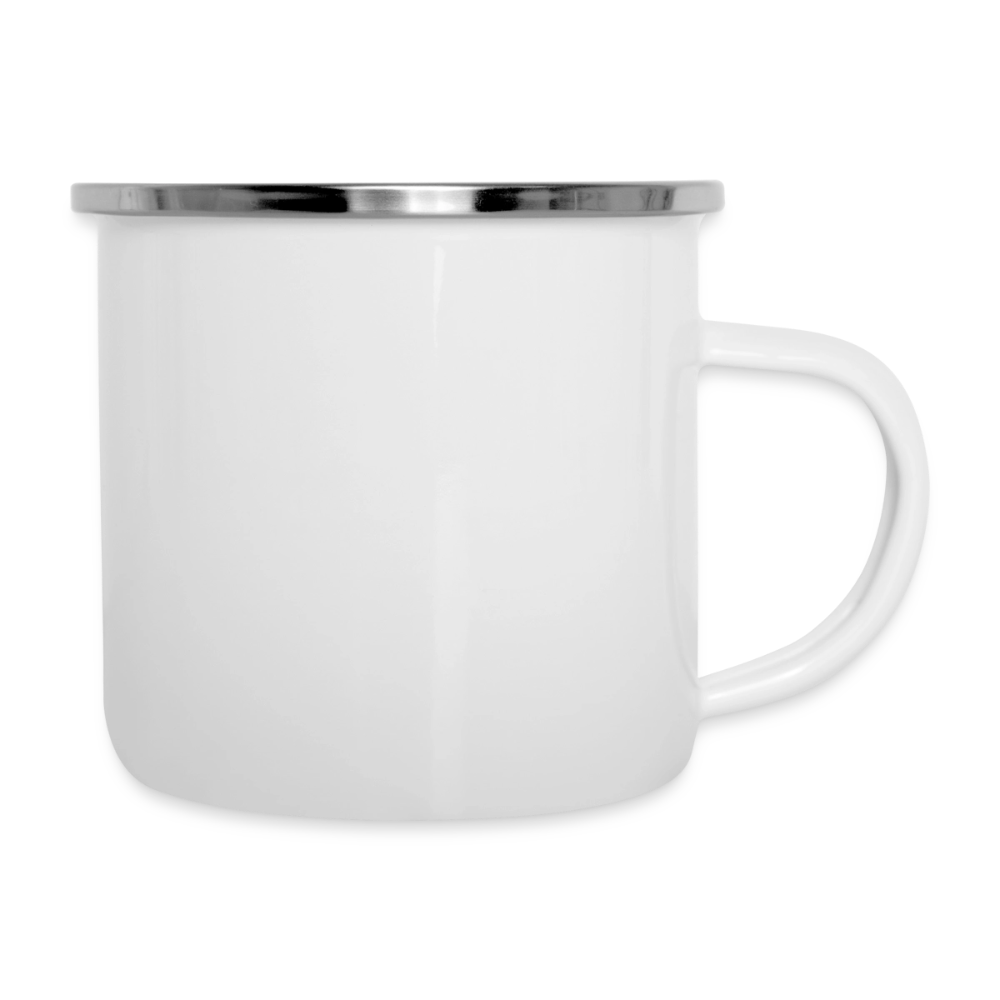 Emaille-Tasse 300ml - personalisierbar - Weiß