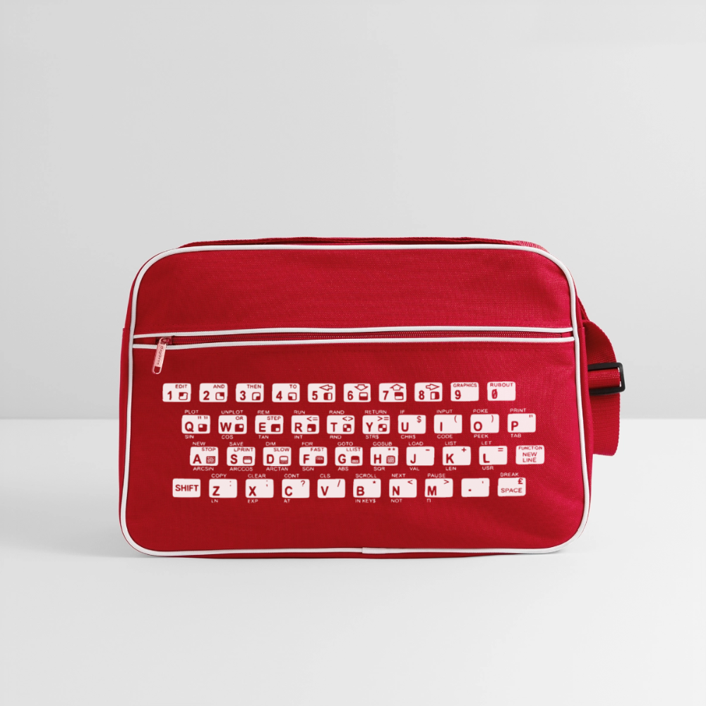48K ZX Spectrum Retro Tasche - Rot/Weiß