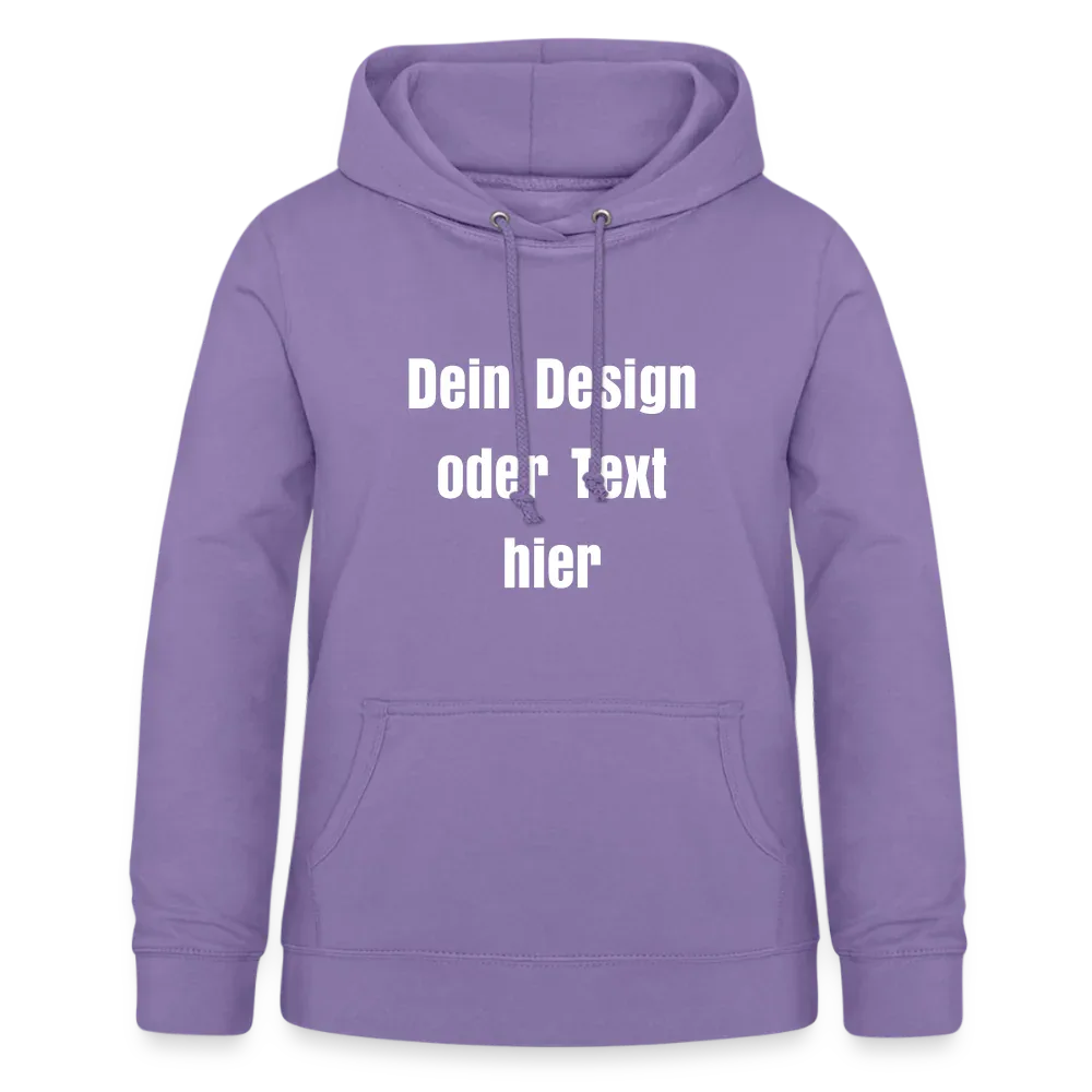 Frauen Hoodie - personalisierbare Vorder- und Rückseite - Lavendel
