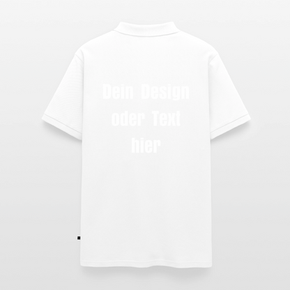 Männer Premium Bio Polo Shirt - personalisierbar - Weiß