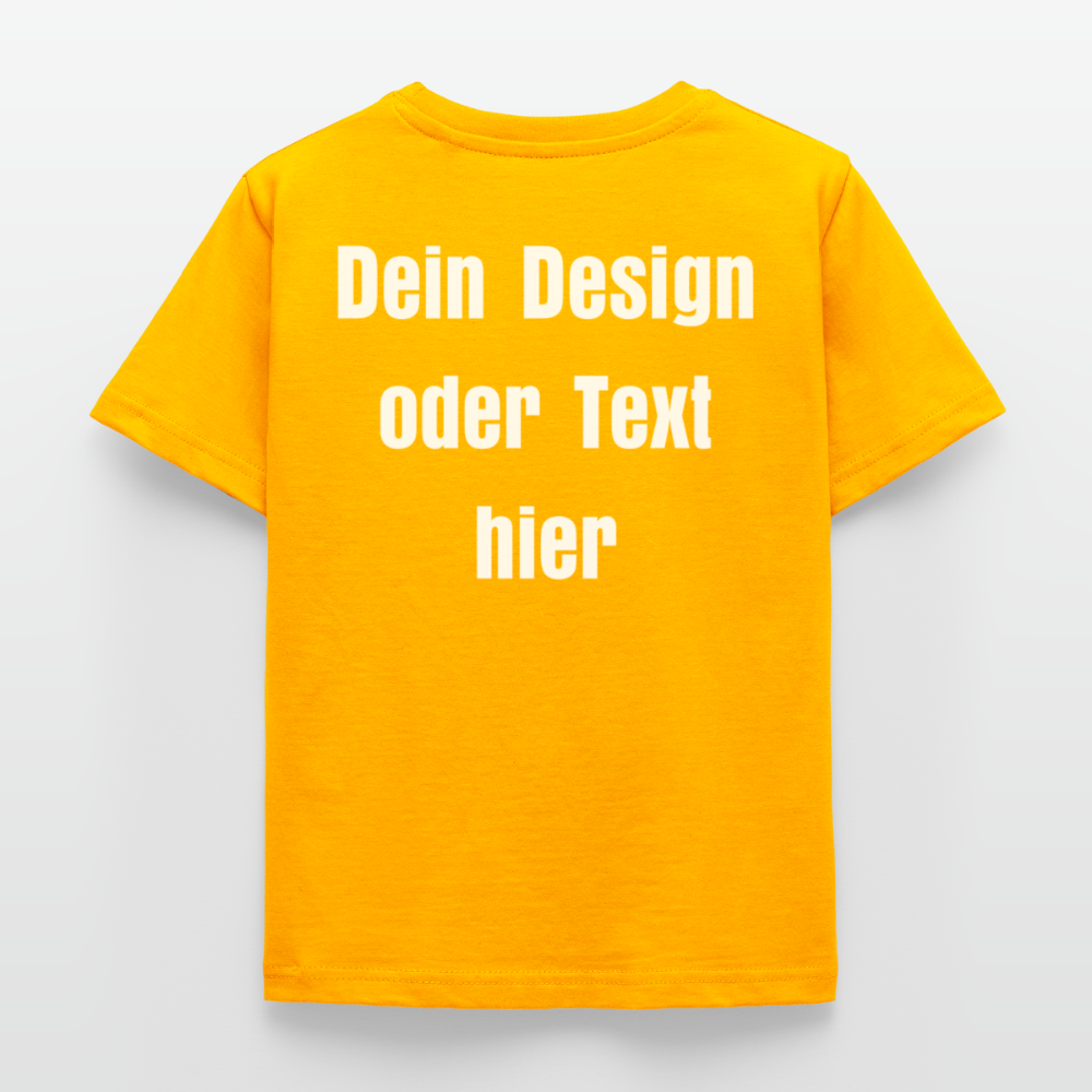 Kinder T-Shirt - personalisierbare Vorder- und Rückseite - Gold